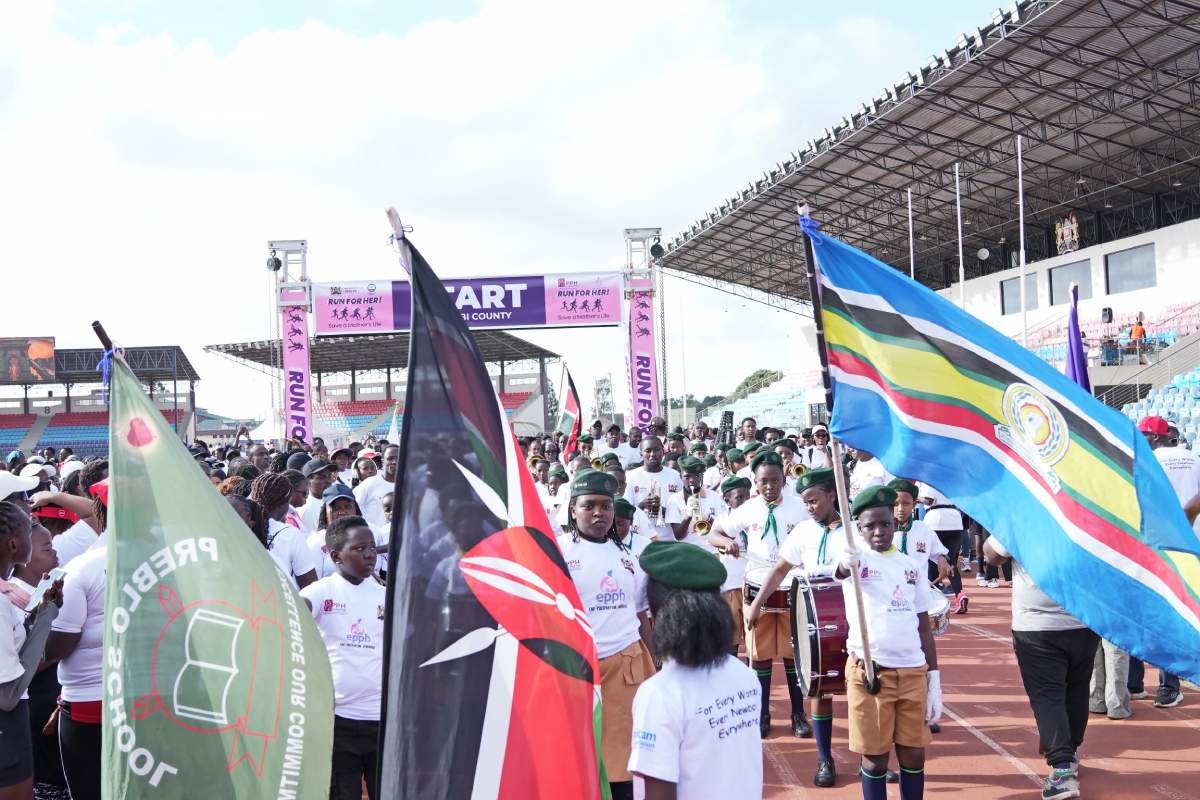 Supporters gathered for maternal health